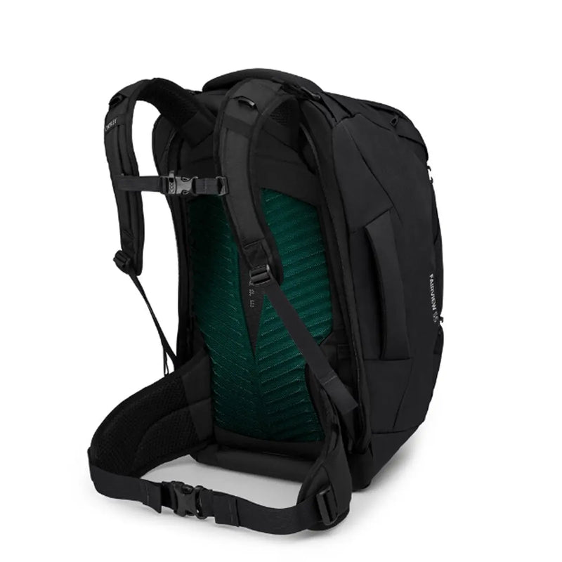 Osprey Fairview® 55 Travel Pack - Black - Back Carry System