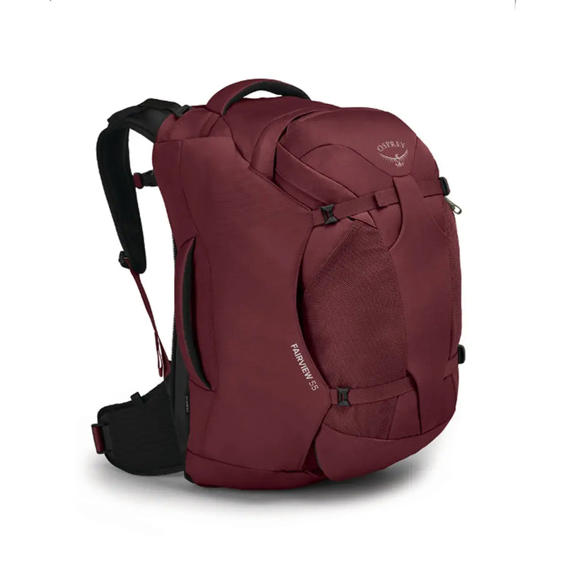 Osprey Fairview 55 Travel Pack - Zircon Red - Front