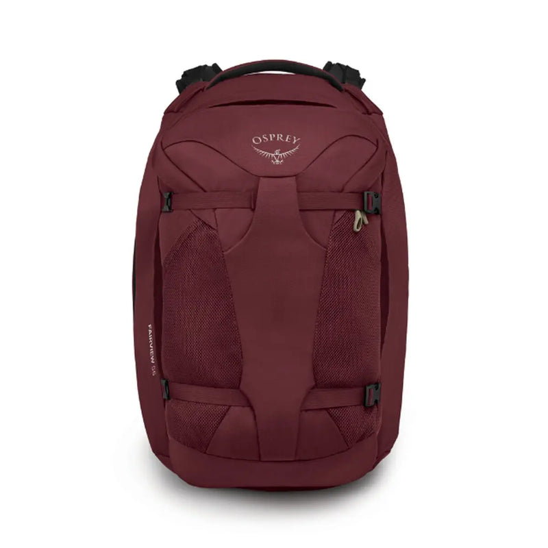 Osprey Fairview 55 Travel Pack - Zircon Red - Front Face on