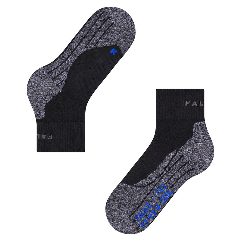 Falke TK2 Explore Cool Short Trekking Socks - Black Mix  