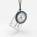 Compass with ruler on a white background