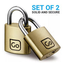 Brass Key Padlocks Twin Pack
