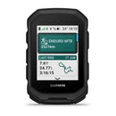 Garmin device with display showing Enduro MTB data on a white background