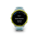 Garmin Forerunner® 570 - 47mm - Amp Yellow Aluminium with White/Turquoise Band  