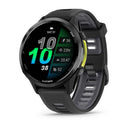 Garmin Forerunner® 970 - Carbon Titanium with Black Case and Black/Whitestone Band