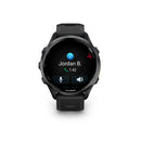 Garmin Forerunner® 970 - Carbon Titanium with Black Case and Black/Whitestone Band  