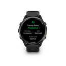 Garmin Forerunner® 970 - Carbon Titanium with Black Case and Black/Whitestone Band  