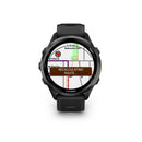 Garmin Forerunner® 970 - Carbon Titanium with Black Case and Black/Whitestone Band  