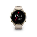 Garmin Forerunner® 970 - Soft Gold Titanium, French Grey Case with French Grey/Indigo Band  