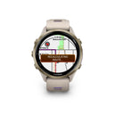 Garmin Forerunner® 970 - Soft Gold Titanium, French Grey Case with French Grey/Indigo Band  