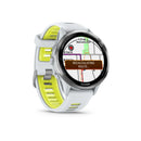 Garmin Forerunner® 970 - Titanium with Whitestone Case and Whitestone/Amp Yellow Band  