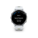 Garmin Forerunner® 970 - Titanium with Whitestone Case and Whitestone/Amp Yellow Band  