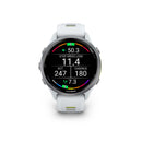 Garmin Forerunner® 970 - Titanium with Whitestone Case and Whitestone/Amp Yellow Band  
