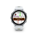 Garmin Forerunner® 970 - Titanium with Whitestone Case and Whitestone/Amp Yellow Band  