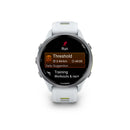 Garmin Forerunner® 970 - Titanium with Whitestone Case and Whitestone/Amp Yellow Band  