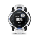 Garmin Instinct 3 – 45mm | SOLAR - Whitestone with Whitestone/Bolt Blue Band  
