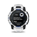 Garmin Instinct 3 – 45mm | SOLAR - Whitestone with Whitestone/Bolt Blue Band  