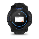 Garmin Instinct 3 – 50mm | AMOLED - Black with Black/Bolt Blue Band  