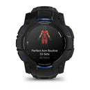 Garmin Instinct 3 – 50mm | AMOLED - Black with Black/Bolt Blue Band  