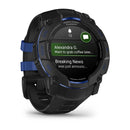 Garmin Instinct 3 – 50mm | AMOLED - Black with Black/Bolt Blue Band  