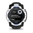 Garmin Instinct 3 – 50mm | SOLAR - Whitestone with Black/Bolt Blue Band  