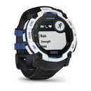 Garmin Instinct 3 – 50mm | SOLAR - Whitestone with Black/Bolt Blue Band  