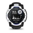 Garmin Instinct 3 – 50mm | SOLAR - Whitestone with Black/Bolt Blue Band  
