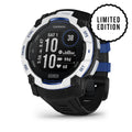 Instinct 3 – 50mm | SOLAR - Whitestone with Black/Bolt Blue Band
