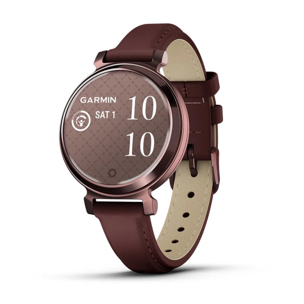 Garmin Lily® 2 Classic - Dark Bronze with Mulberry Leather Band