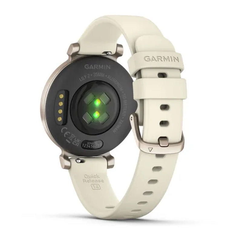 Garmin Lily® 2 - Cream Gold with Coconut Silicone Band- Great Outdoors Ireland
