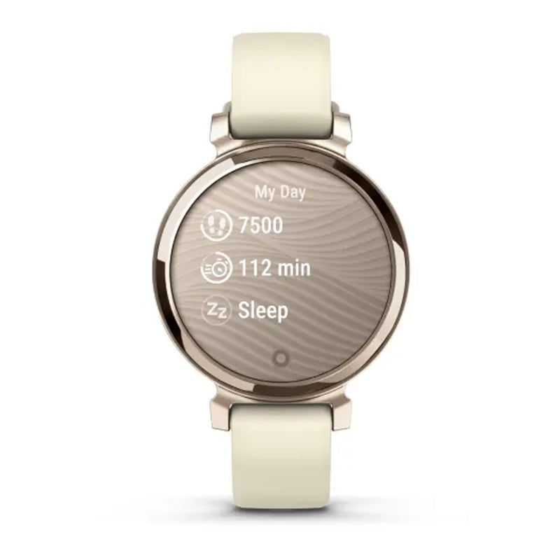 Garmin Lily® 2 - Cream Gold with Coconut Silicone Band- Great Outdoors Ireland