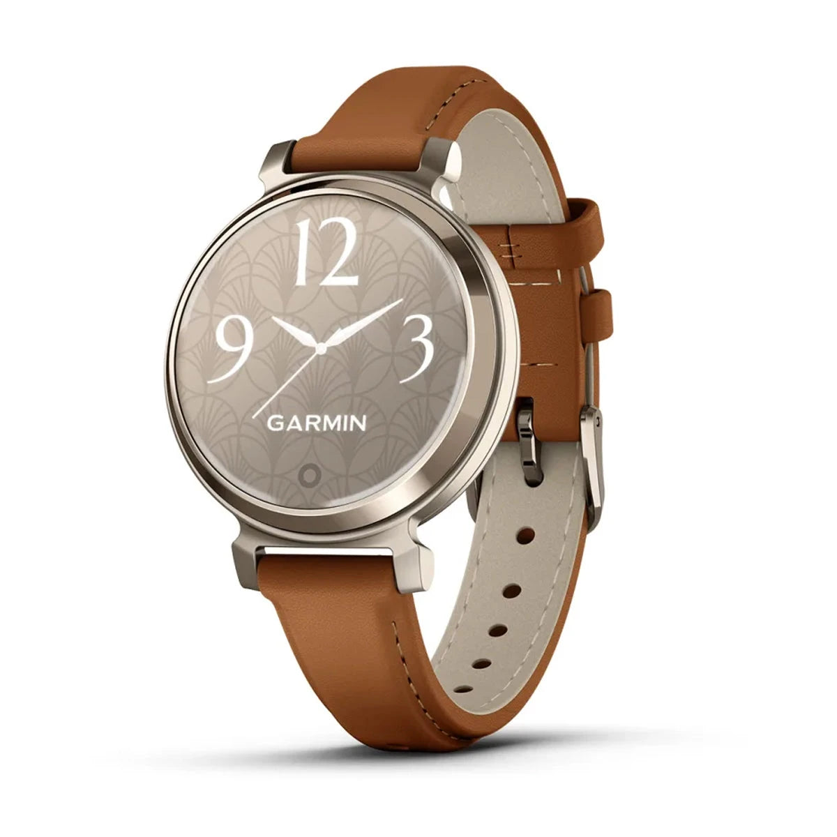 【美品】GARMIN Lily 2 Classic Tan Leather Garmin Lily® 2 Classic - Cream Gold with Tan Leather Band