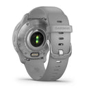Garmin Venu® 2 Plus - Silver Stainless Steel Bezel/Powder Grey Case  