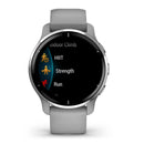 Garmin Venu® 2 Plus - Silver Stainless Steel Bezel/Powder Grey Case  