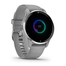 Garmin Venu® 2 Plus - Silver Stainless Steel Bezel/Powder Grey Case  