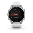 Garmin fēnix® 8 – 43 mm | AMOLED - Silver with White Silicone Band  