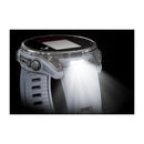 Garmin fēnix® 8 – 43 mm | AMOLED - Silver with White Silicone Band  