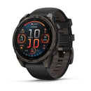 Garmin fēnix® 8 – 47 mm | AMOLED - Sapphire, Carbon Grey DLC Titanium with Black Band  