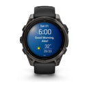 Garmin fēnix® 8 – 47 mm | AMOLED - Sapphire, Carbon Grey DLC Titanium with Black Band  