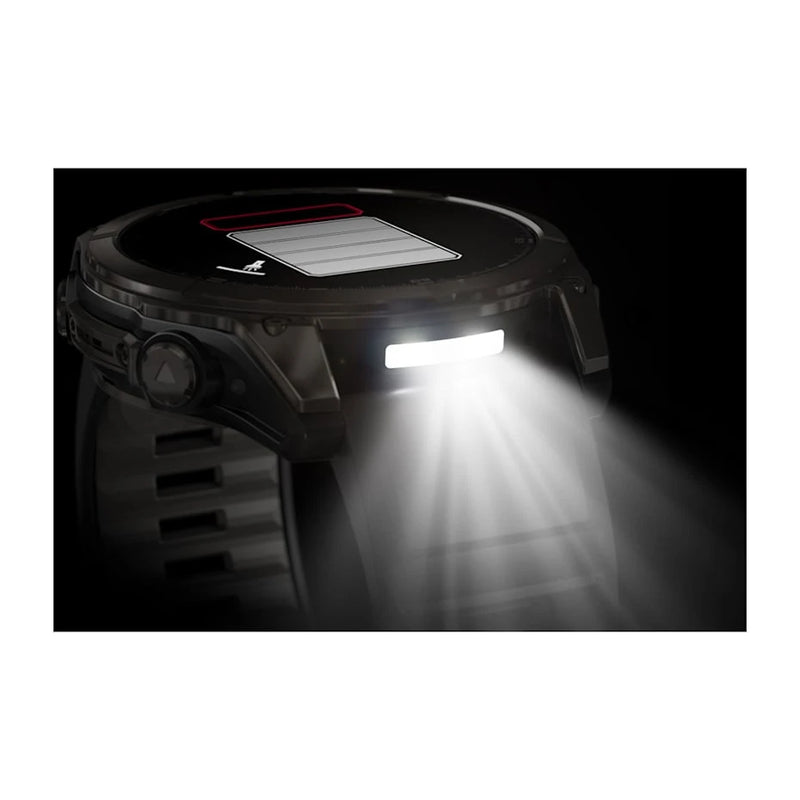 Garmin fēnix® 8 – 51 mm | AMOLED - Sapphire, Carbon with Black Silicone Band  