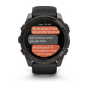 Garmin fēnix® 8 – 51 mm | AMOLED - Sapphire, Carbon with Black Silicone Band  