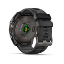 Garmin fēnix® 8 – 51 mm | AMOLED - Sapphire, Carbon with Black Silicone Band  