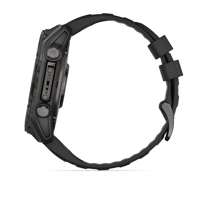 Garmin fēnix® 8 – 51 mm | AMOLED - Sapphire, Carbon with Black Silicone Band  