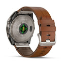 Garmin fēnix® 8 – 51 mm | AMOLED - Sapphire, Titanium with Chestnut Leather Band  