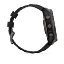 Garmin fēnix® 8 – 51 mm | Solar - Sapphire, Carbon Titanium with Black Silicone Band  