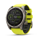 Garmin fēnix® 8 – 51 mm | Solar - Sapphire, Titanium with AMP Yellow Band  
