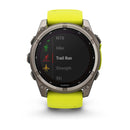 Garmin fēnix® 8 – 51 mm | Solar - Sapphire, Titanium with AMP Yellow Band  