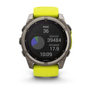 Garmin fēnix® 8 – 51 mm | Solar - Sapphire, Titanium with AMP Yellow Band  