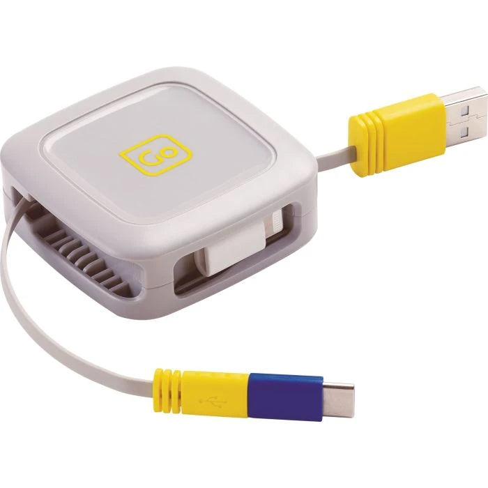 Go Travel 3 in 1 Retractable Connector Cable (1M)  
