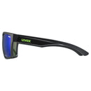 Uvex LGL 29 Sunglasses - Black/Green- Great Outdoors Ireland